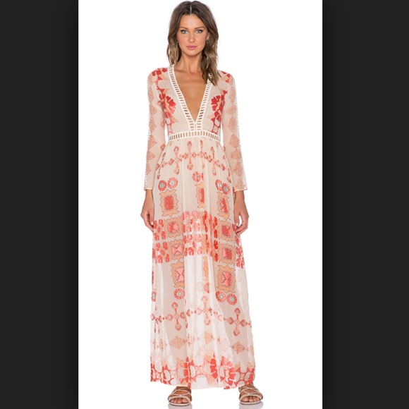 For Love And Lemons Dresses & Skirts - For Love And Lemons Barcelona Maxi Dress Chiffon